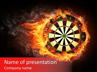 Play Inferno Illustration PowerPoint Template