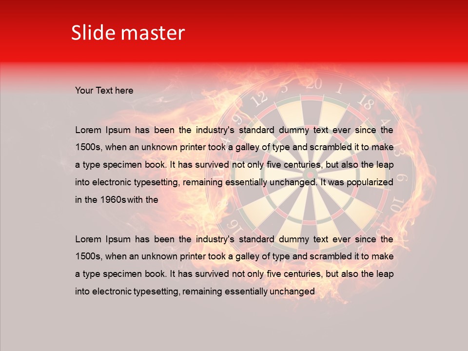 Play Inferno Illustration PowerPoint Template