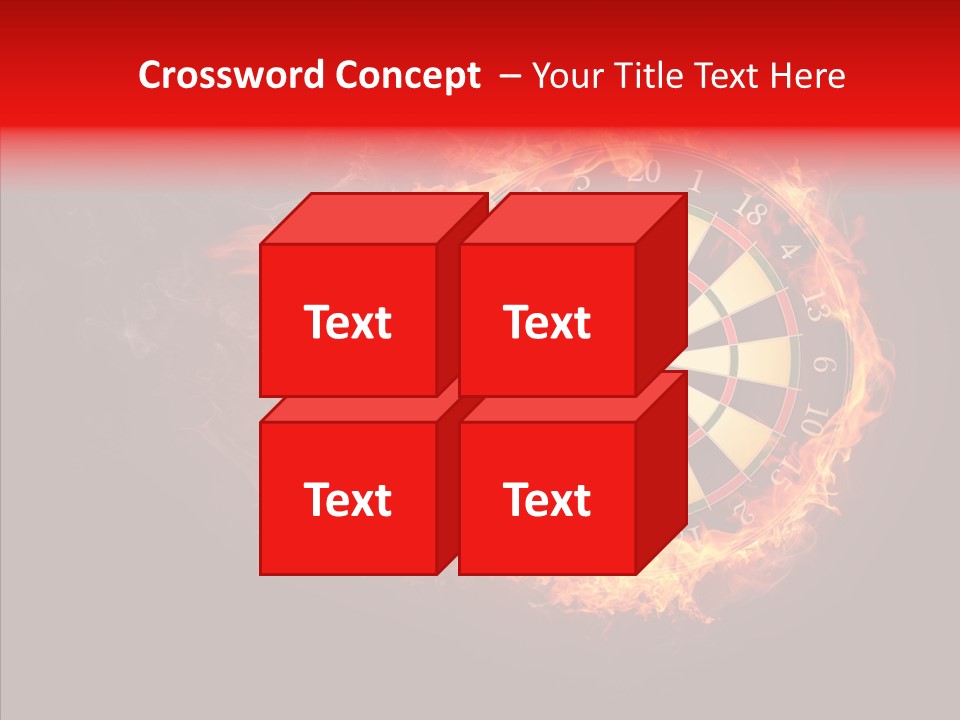 Play Inferno Illustration PowerPoint Template