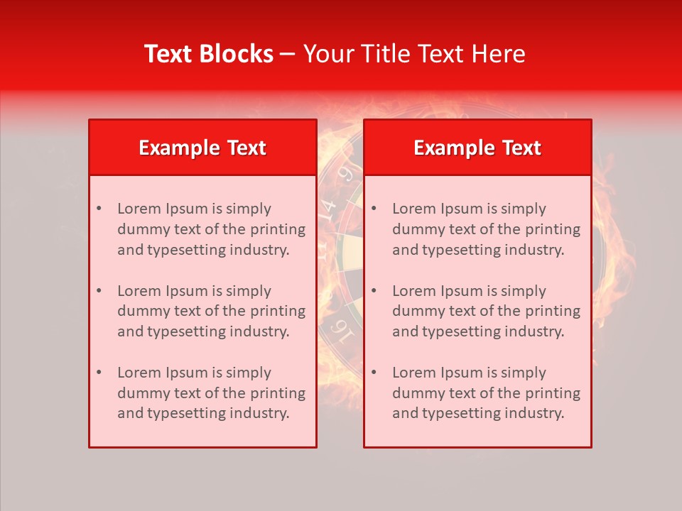 Play Inferno Illustration PowerPoint Template