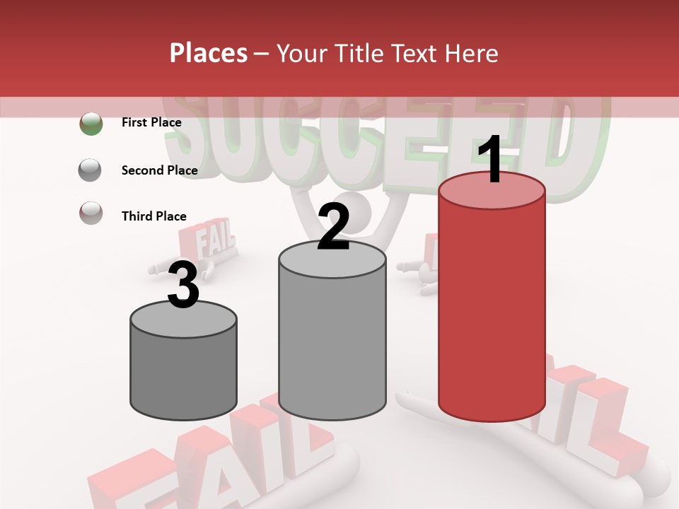 Succeed Fallen Competition PowerPoint Template