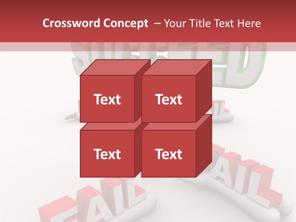 Succeed Fallen Competition PowerPoint Template