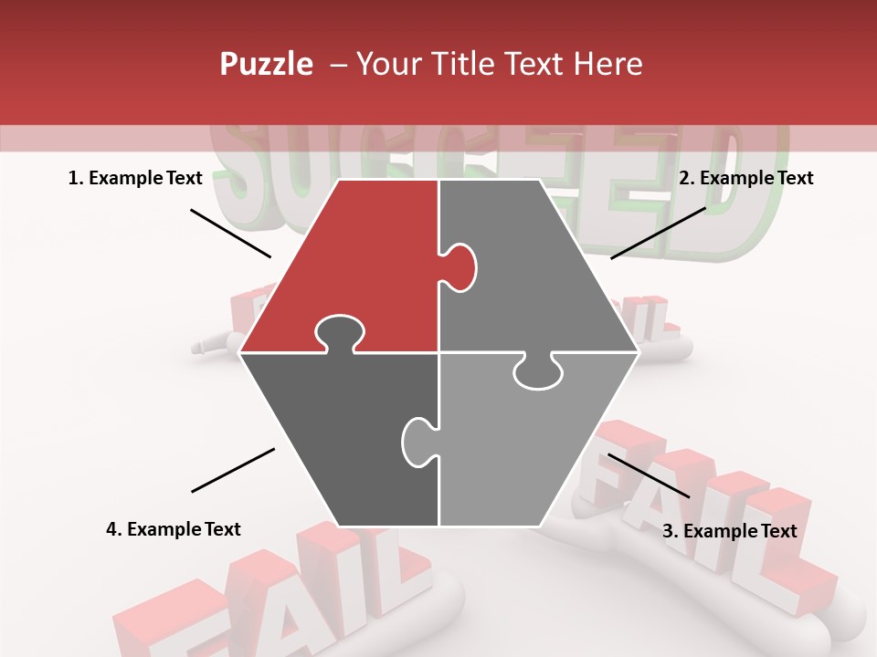 Succeed Fallen Competition PowerPoint Template