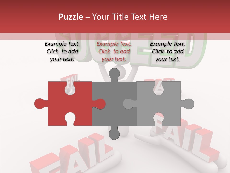 Succeed Fallen Competition PowerPoint Template