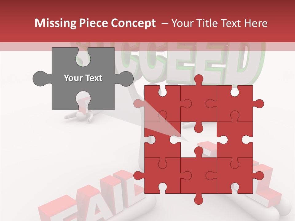 Succeed Fallen Competition PowerPoint Template