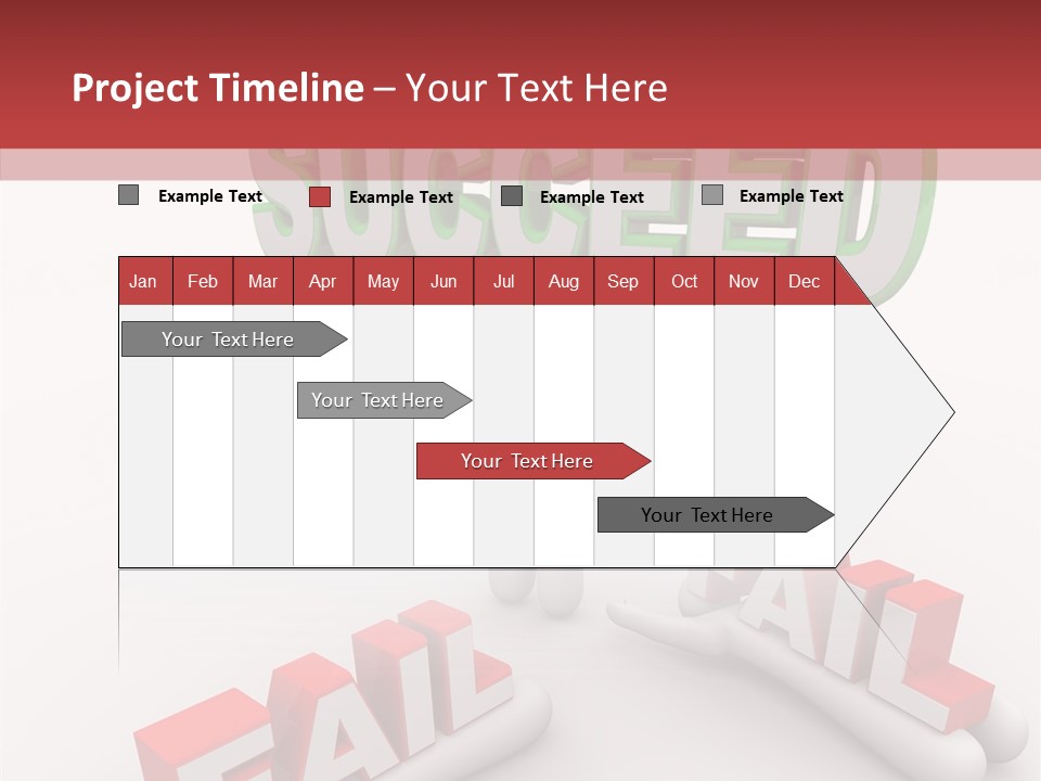 Succeed Fallen Competition PowerPoint Template