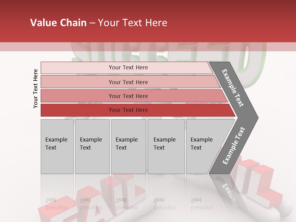 Succeed Fallen Competition PowerPoint Template
