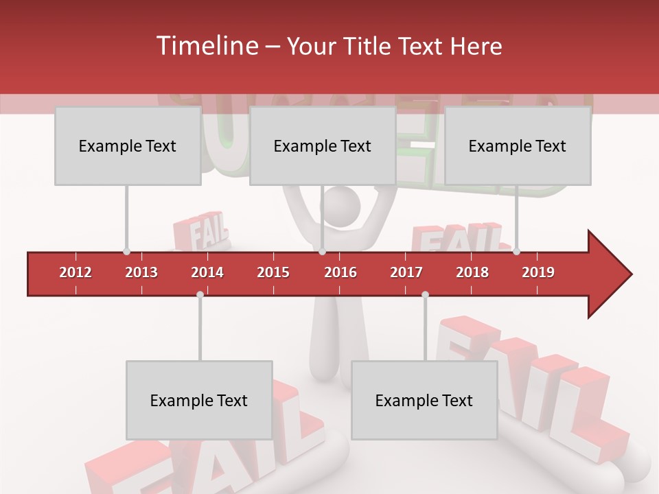 Succeed Fallen Competition PowerPoint Template