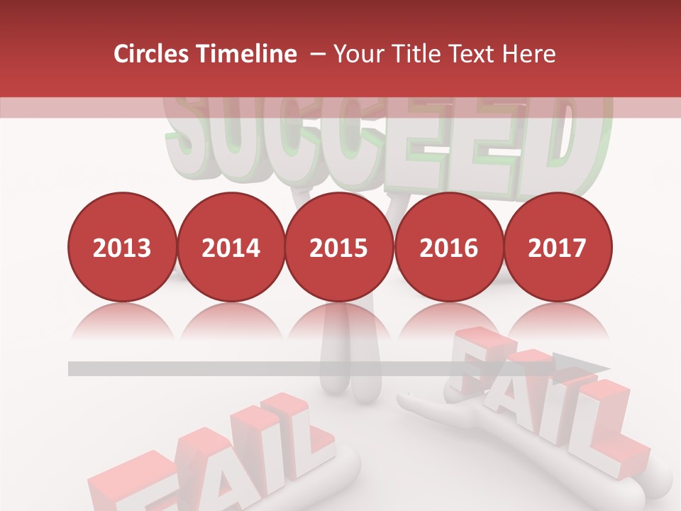 Succeed Fallen Competition PowerPoint Template