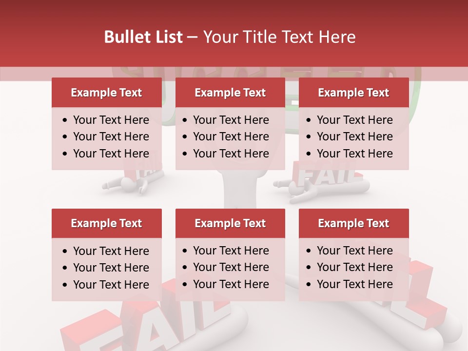 Succeed Fallen Competition PowerPoint Template
