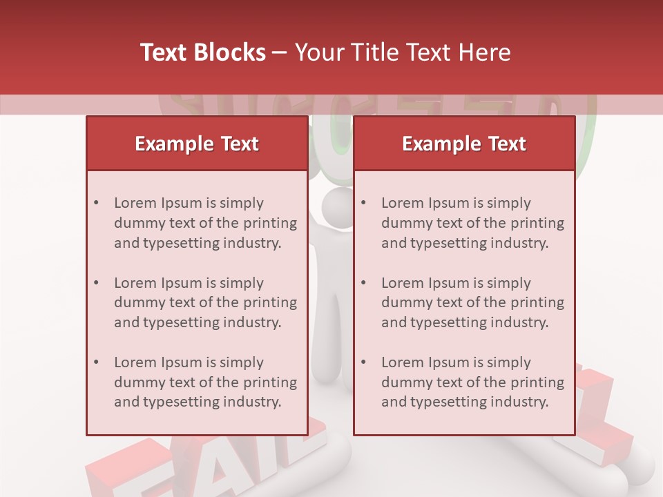 Succeed Fallen Competition PowerPoint Template