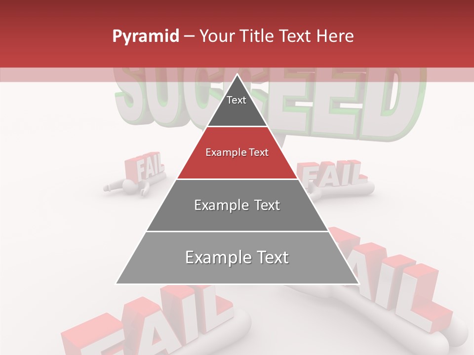 Succeed Fallen Competition PowerPoint Template
