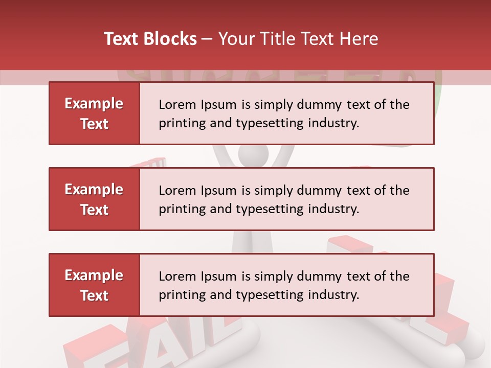 Succeed Fallen Competition PowerPoint Template