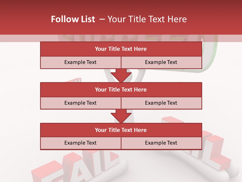 Succeed Fallen Competition PowerPoint Template