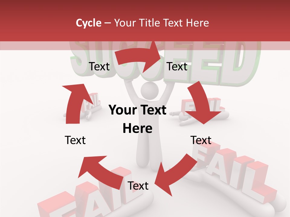 Succeed Fallen Competition PowerPoint Template