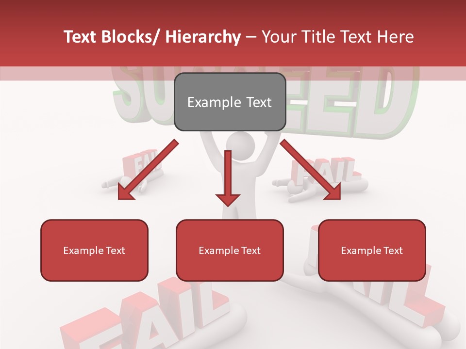 Succeed Fallen Competition PowerPoint Template