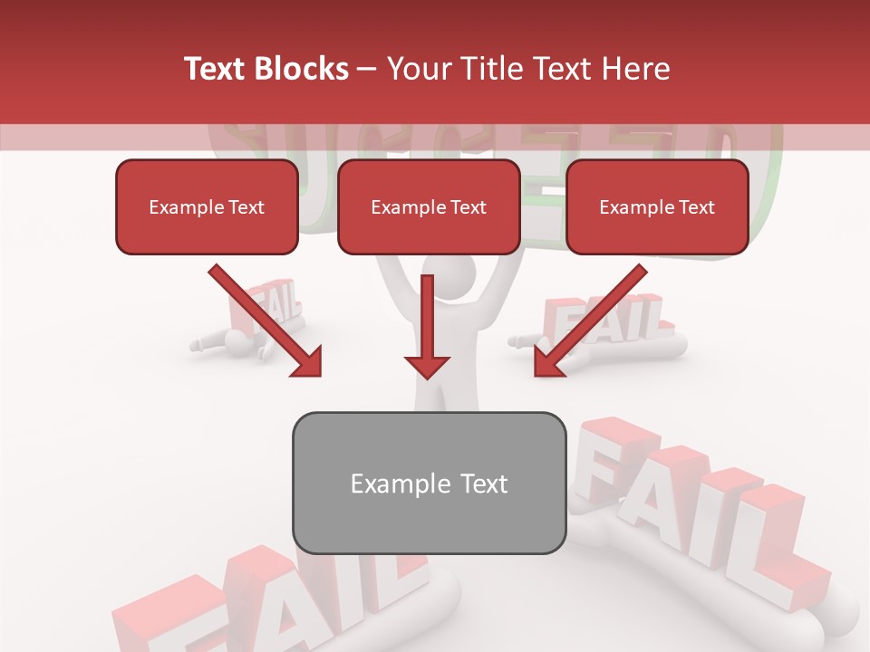 Succeed Fallen Competition PowerPoint Template