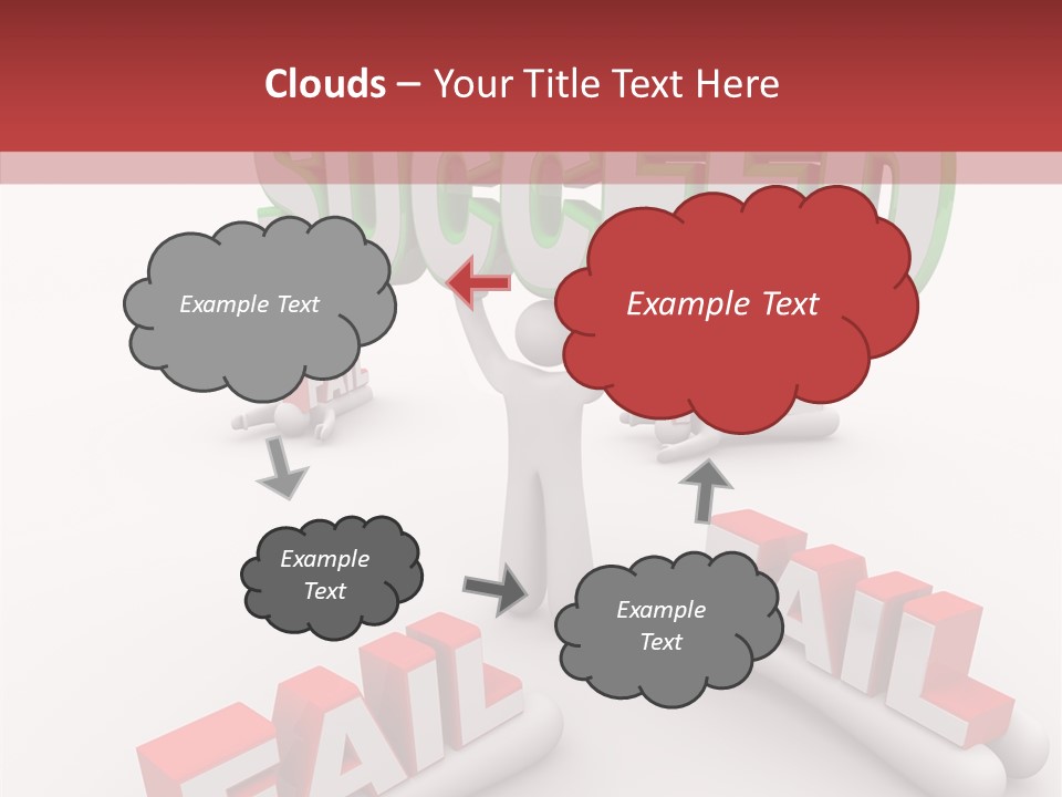 Succeed Fallen Competition PowerPoint Template
