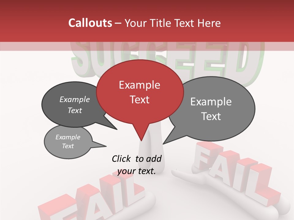 Succeed Fallen Competition PowerPoint Template