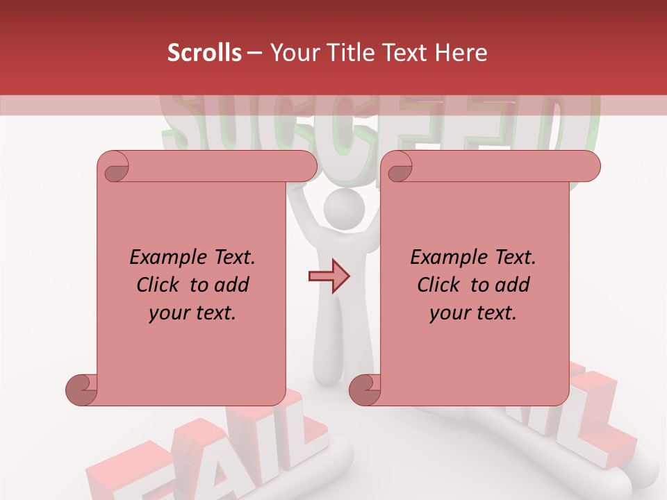 Succeed Fallen Competition PowerPoint Template