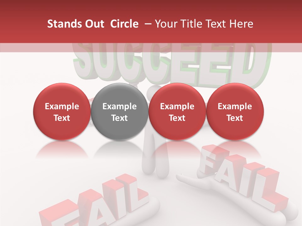 Succeed Fallen Competition PowerPoint Template