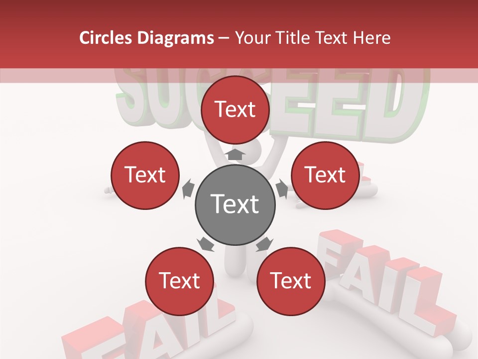 Succeed Fallen Competition PowerPoint Template