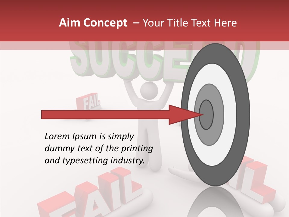 Succeed Fallen Competition PowerPoint Template