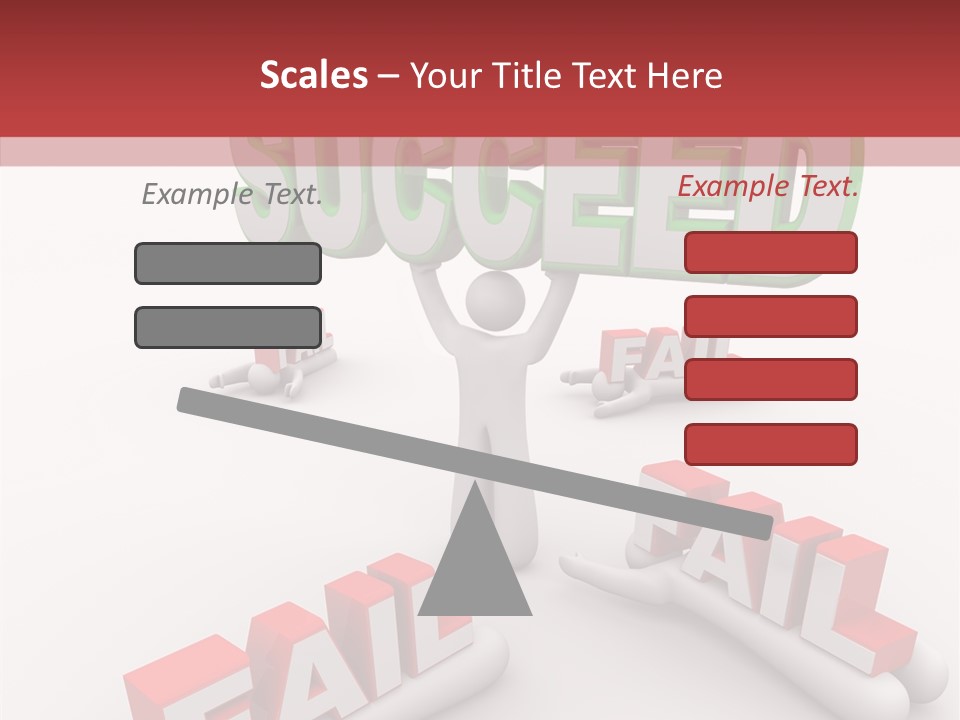 Succeed Fallen Competition PowerPoint Template