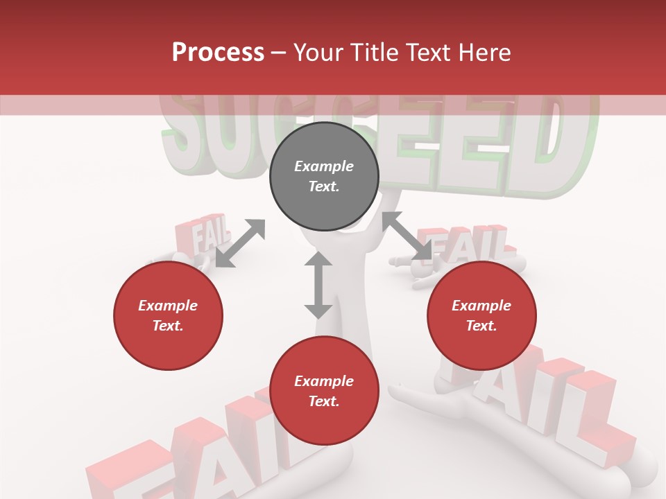 Succeed Fallen Competition PowerPoint Template
