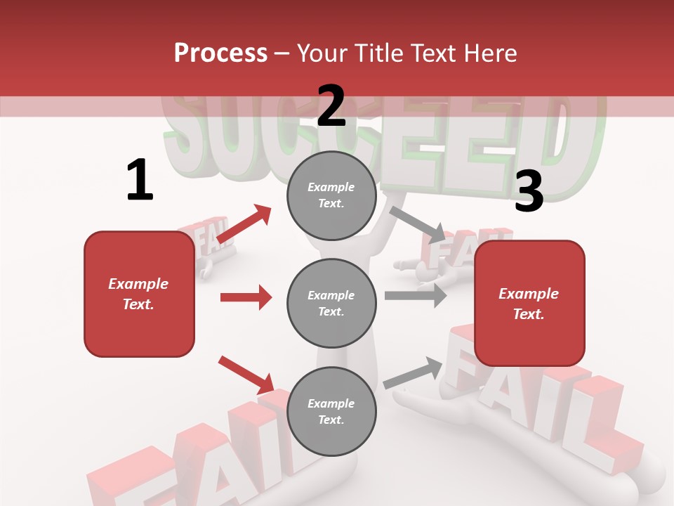 Succeed Fallen Competition PowerPoint Template
