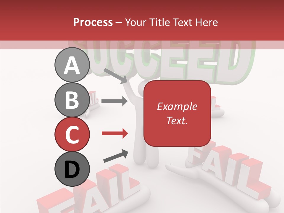 Succeed Fallen Competition PowerPoint Template
