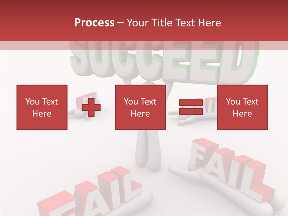 Succeed Fallen Competition PowerPoint Template