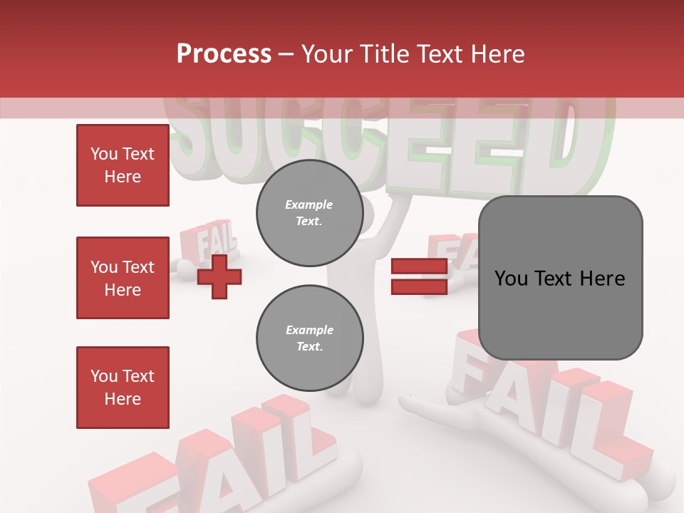 Succeed Fallen Competition PowerPoint Template