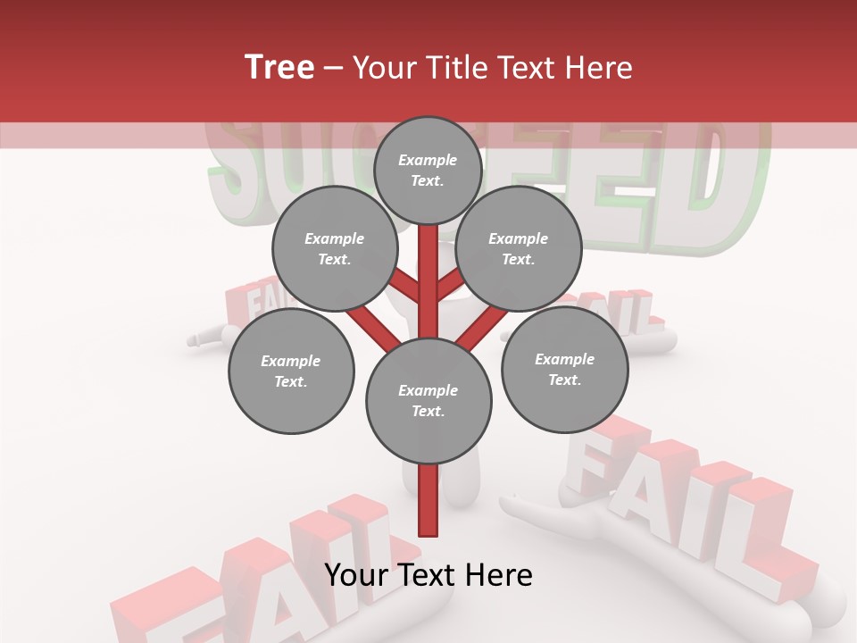 Succeed Fallen Competition PowerPoint Template