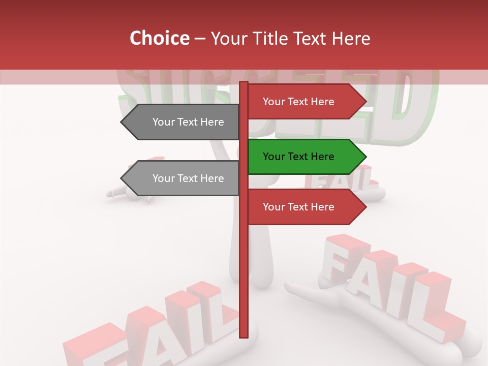 Succeed Fallen Competition PowerPoint Template