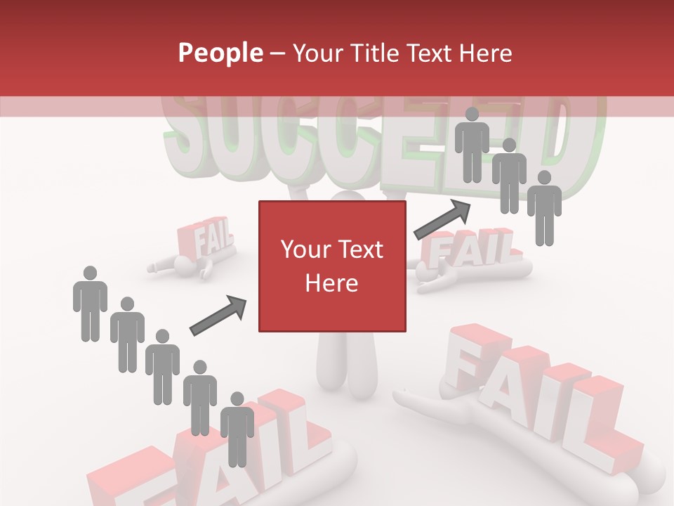 Succeed Fallen Competition PowerPoint Template