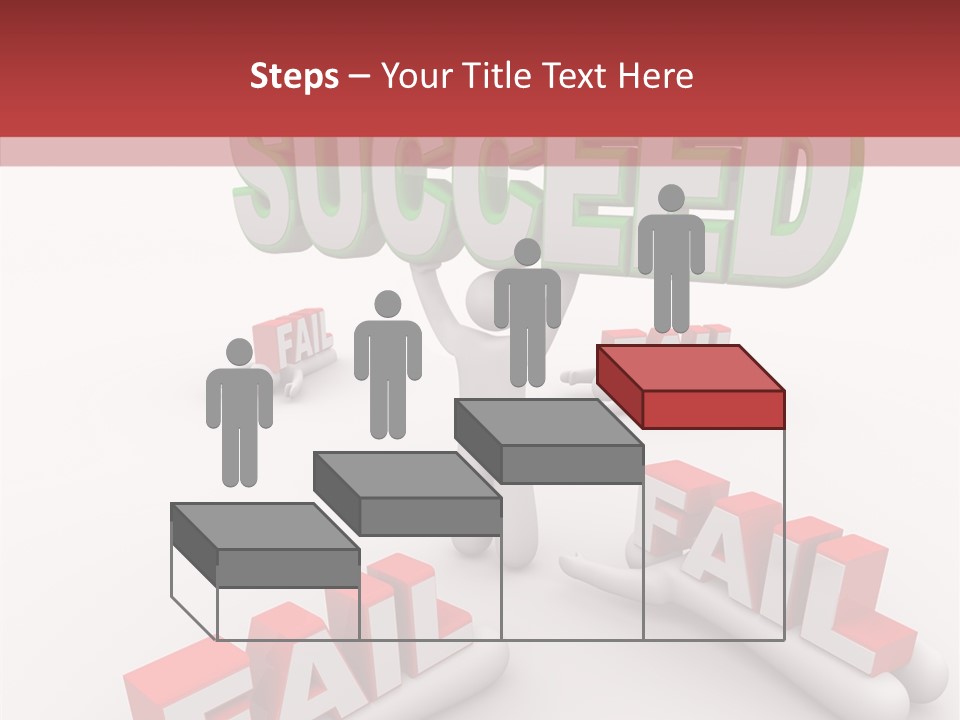 Succeed Fallen Competition PowerPoint Template