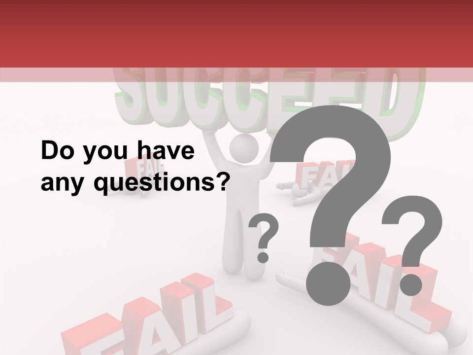 Succeed Fallen Competition PowerPoint Template