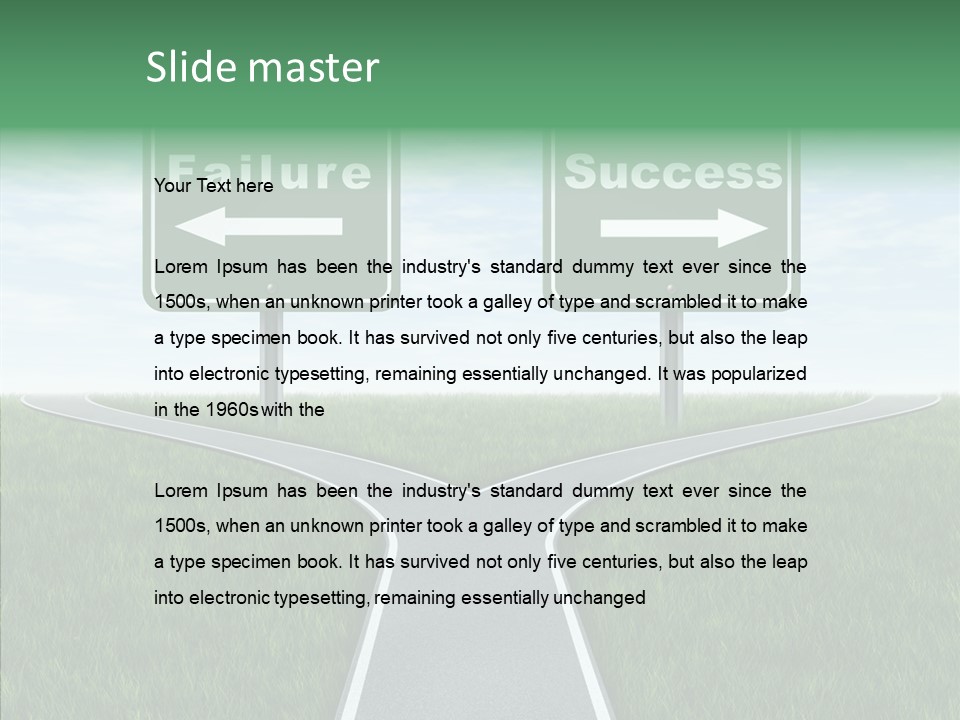 Faith Destination Life Choice PowerPoint Template