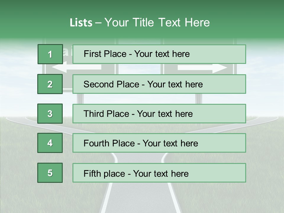 Faith Destination Life Choice PowerPoint Template