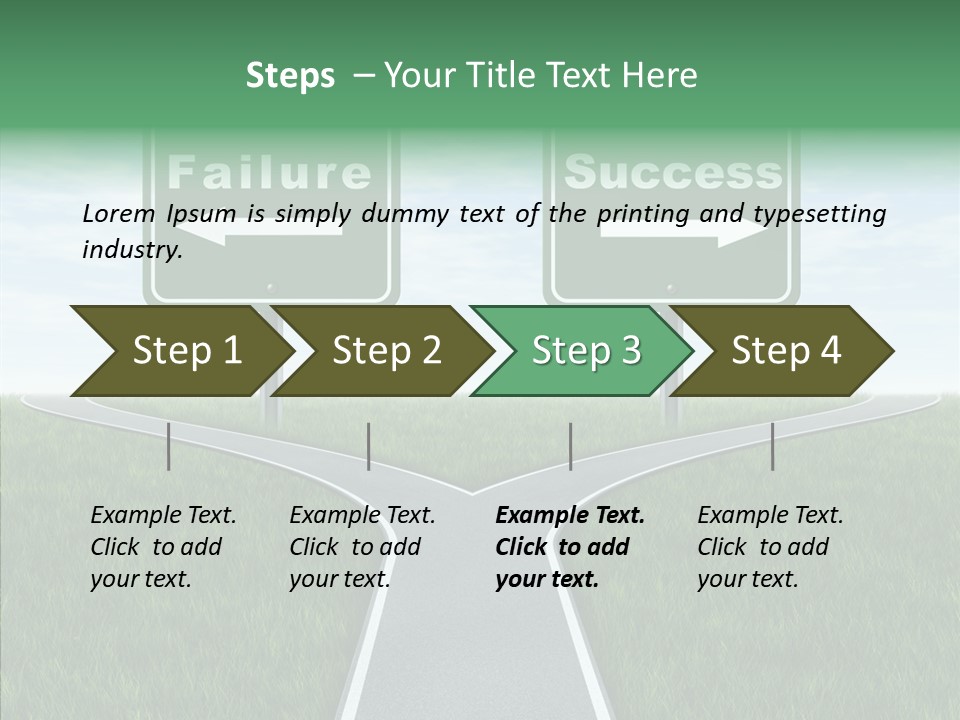 Faith Destination Life Choice PowerPoint Template
