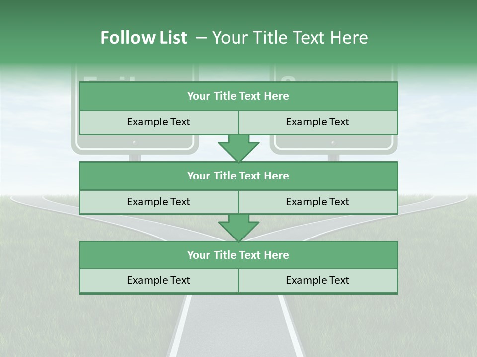 Faith Destination Life Choice PowerPoint Template