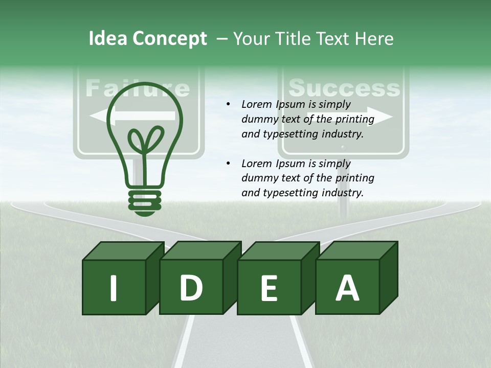 Faith Destination Life Choice PowerPoint Template