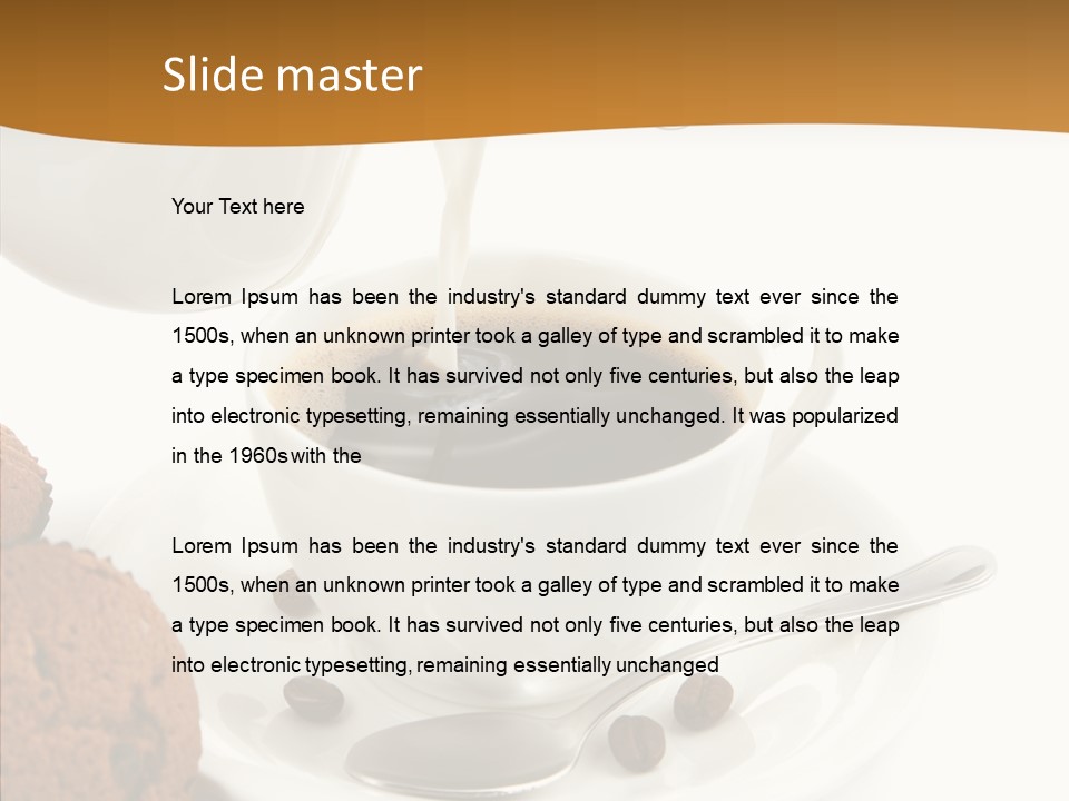 Pastry Milky Stream PowerPoint Template