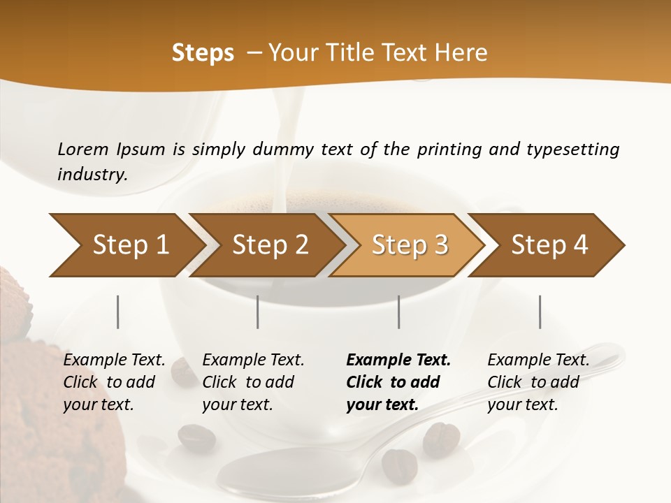 Pastry Milky Stream PowerPoint Template