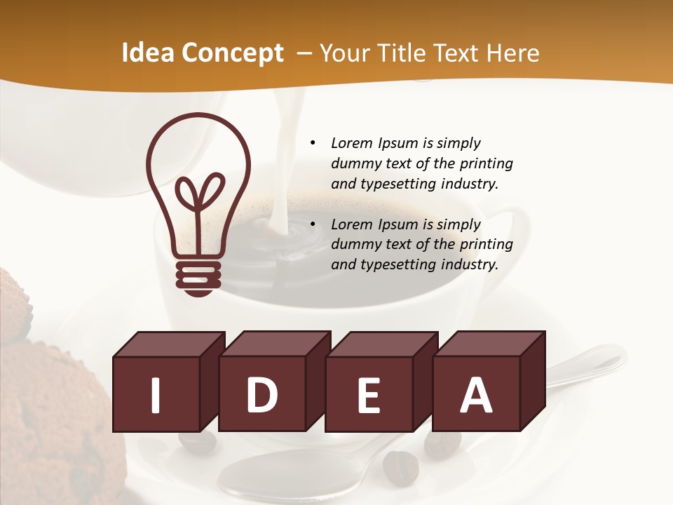 Pastry Milky Stream PowerPoint Template