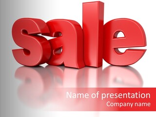 Shopping Render Message PowerPoint Template