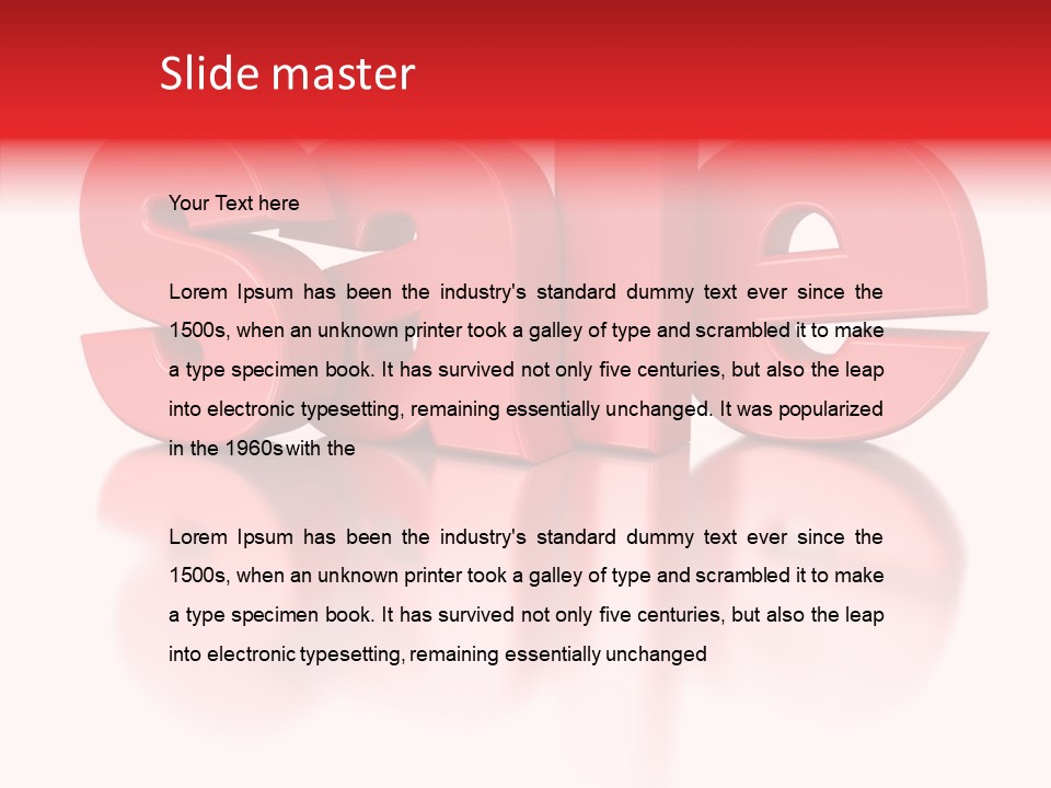 Shopping Render Message PowerPoint Template