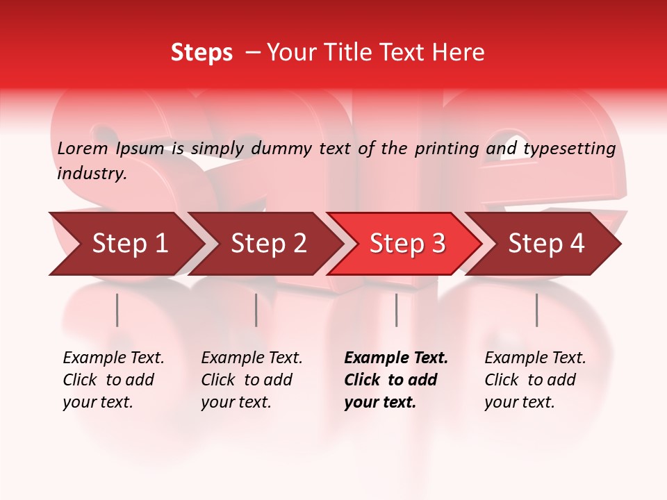 Shopping Render Message PowerPoint Template