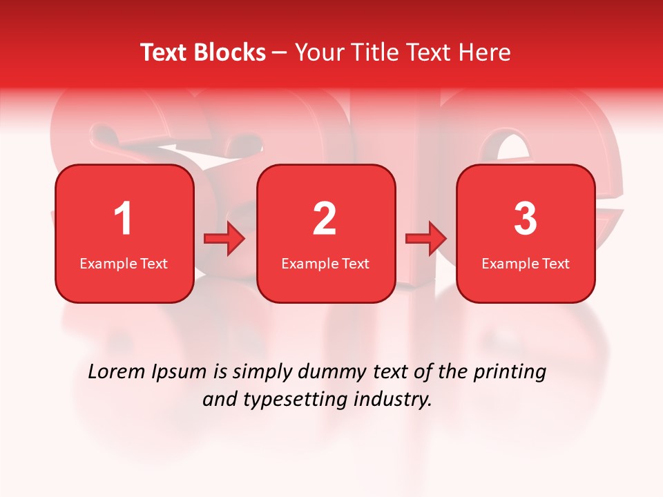 Shopping Render Message PowerPoint Template